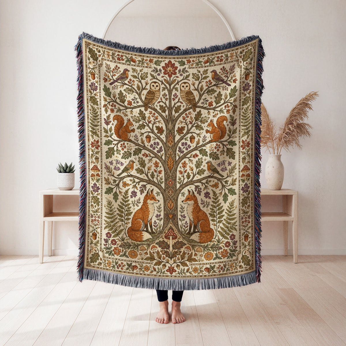 Woodland Tree of Life Blanket