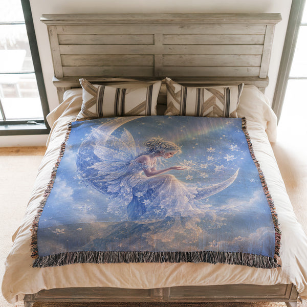 Frosted Crescent Fairy Blanket