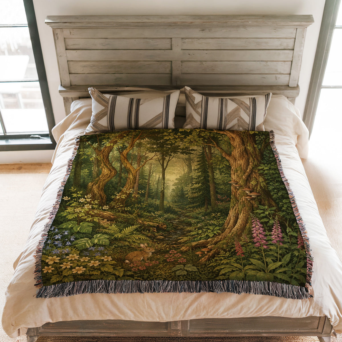 The Woodland Hare Blanket