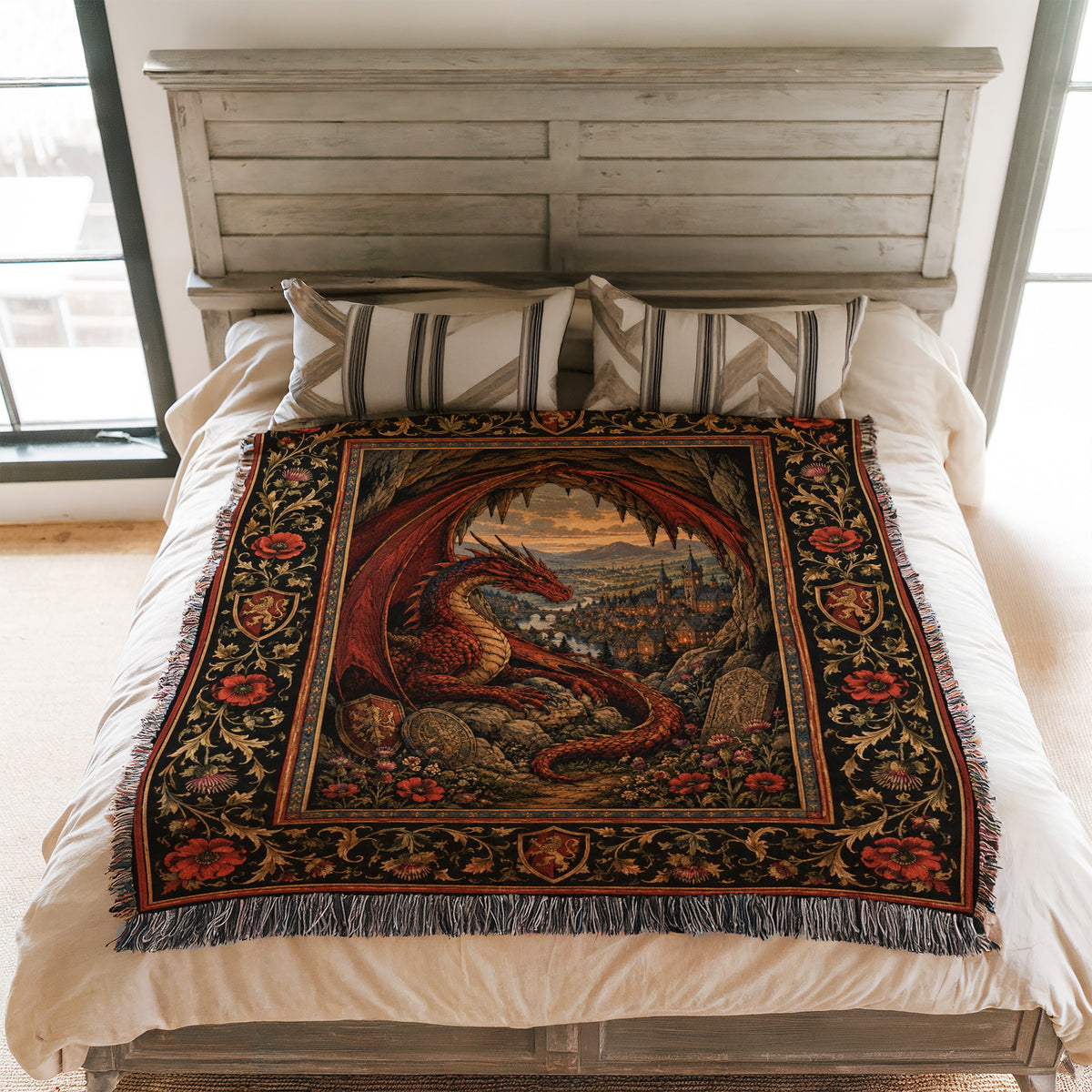 The Dragon’s Hidden Lair Blanket