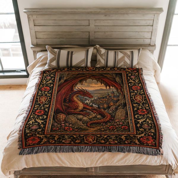 The Dragon’s Hidden Lair Blanket