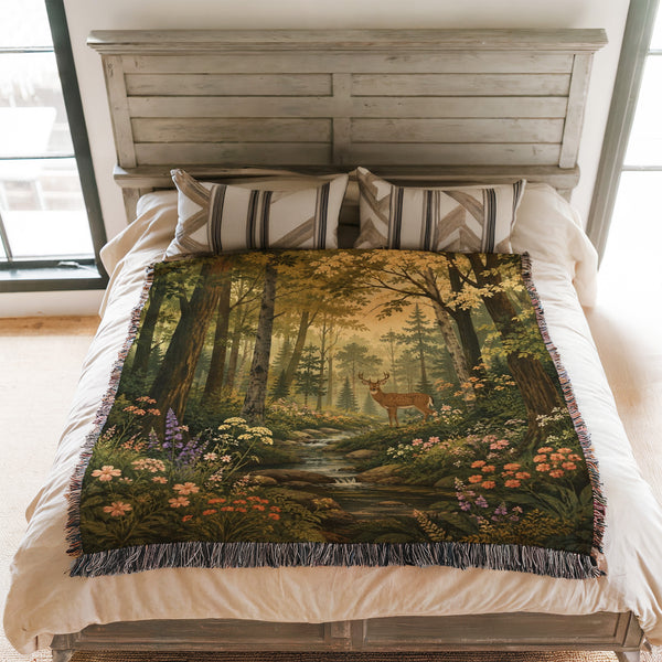 The Stag by the Stream Blanket