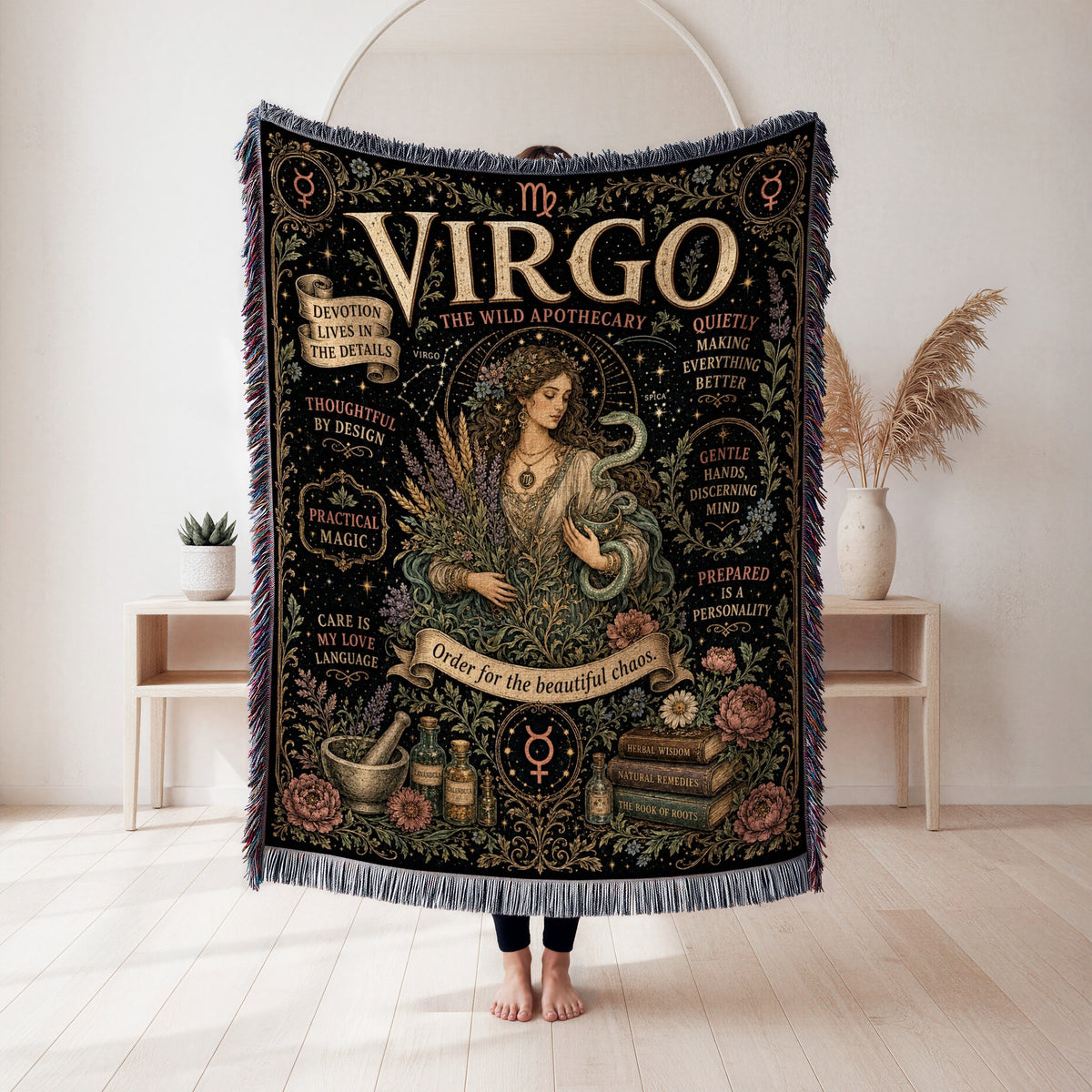 Virgo – The Wild Apothecary Zodiac Blanket