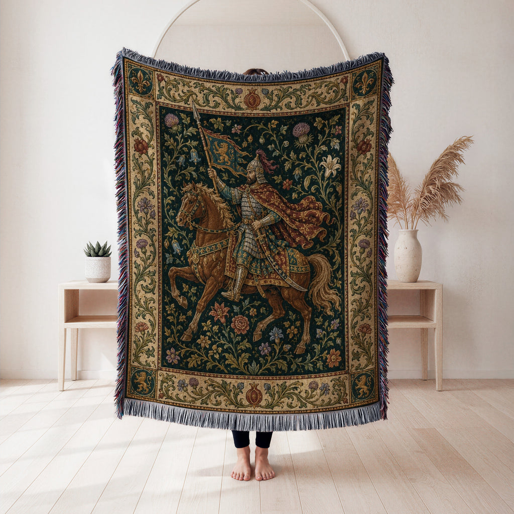 The Lion Banner Rider Blanket