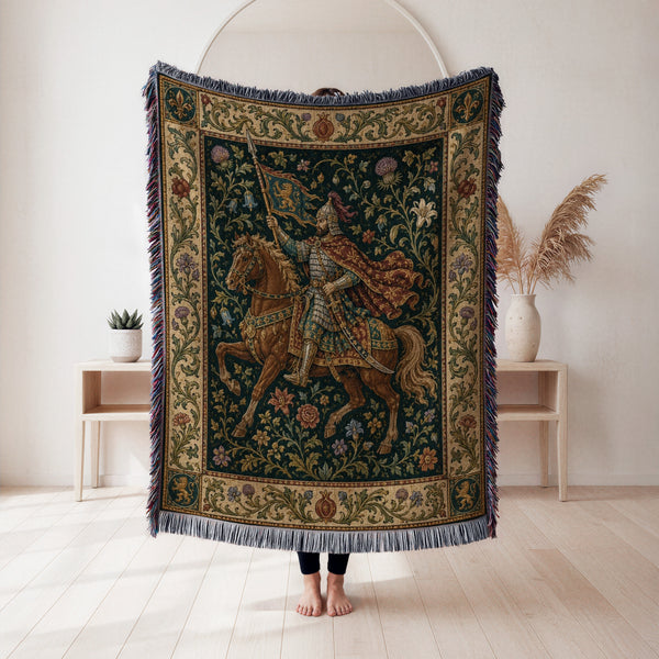 The Lion Banner Rider Blanket