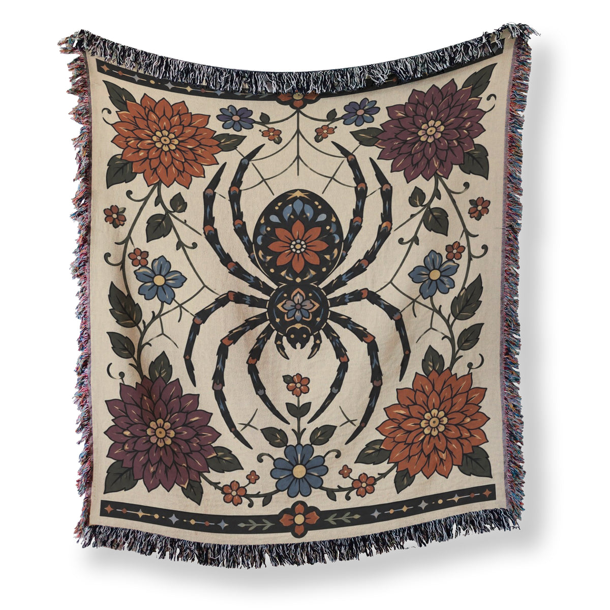Spider & Dahlia Garden Blanket Main image