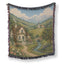 The Meadow Cottage by the Stream Blanket