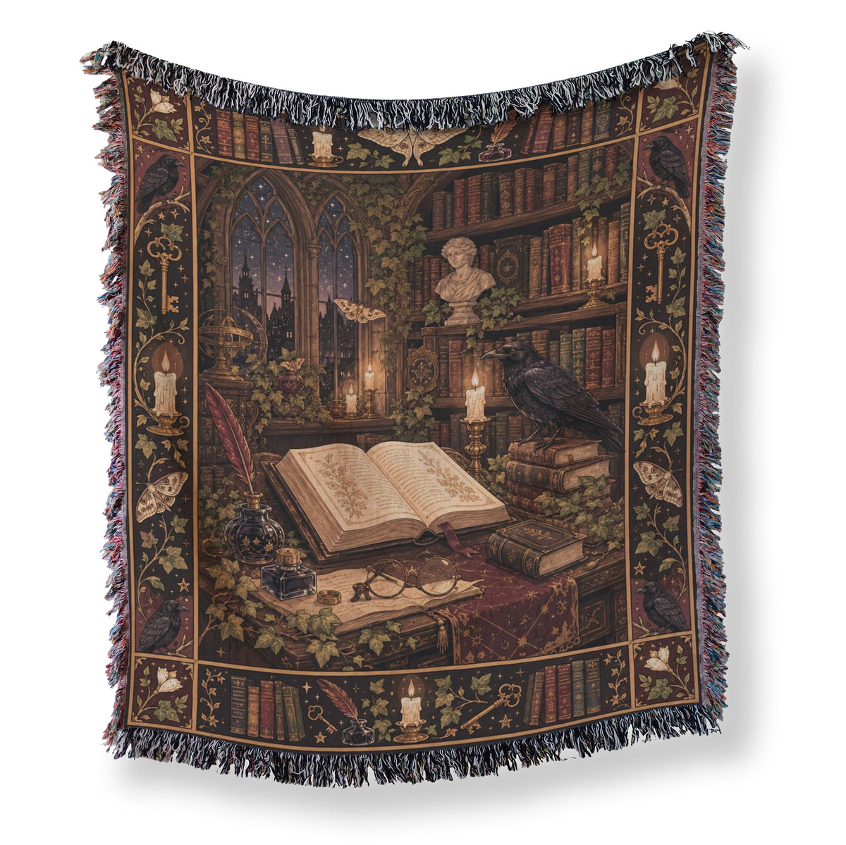 The Raven Scholar's Desk Blanket Main image