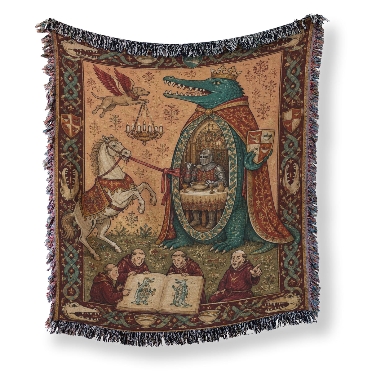 The Feast of the Crocodile King Blanket Main image