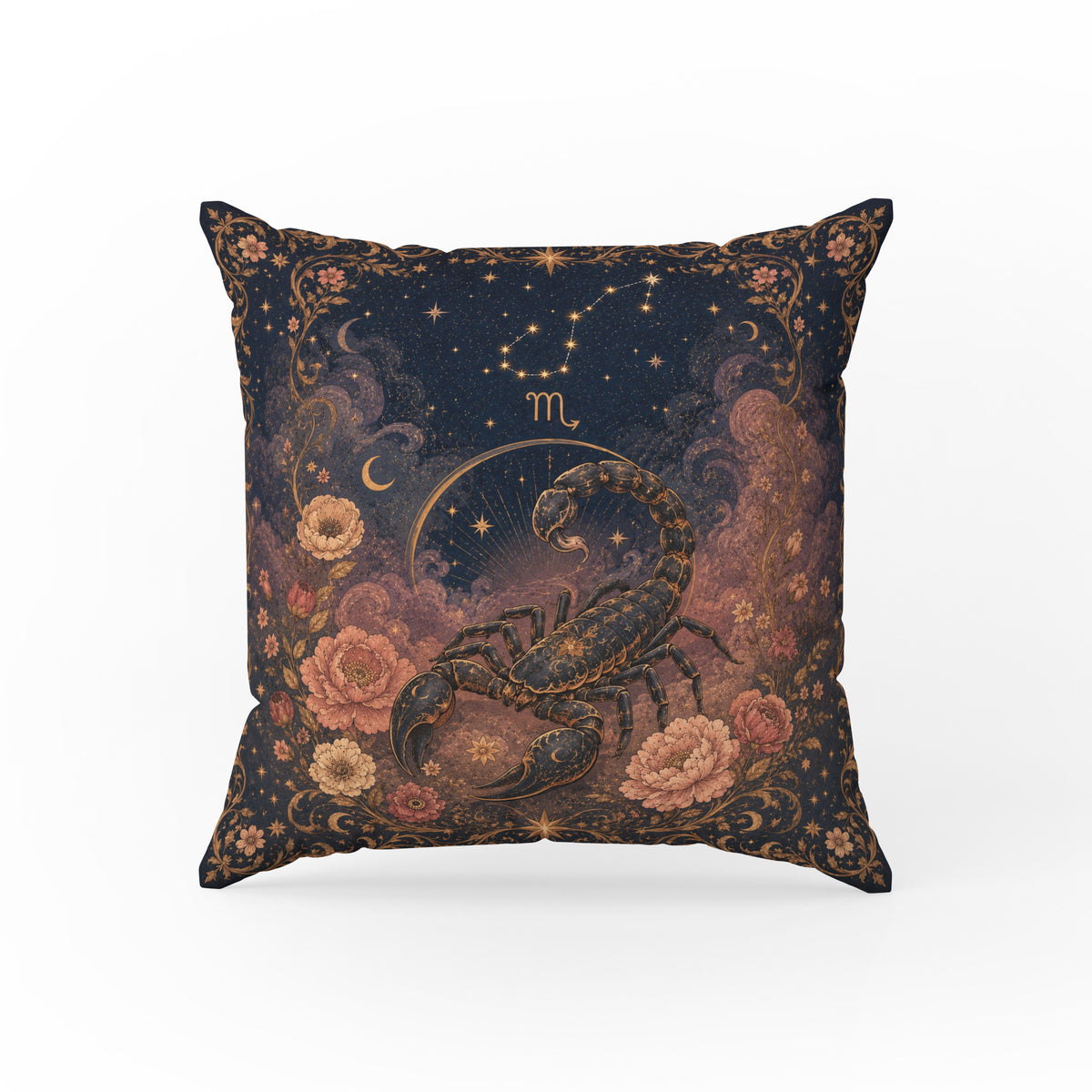 The Starry Scorpion – Scorpio Zodiac Pillow Main image