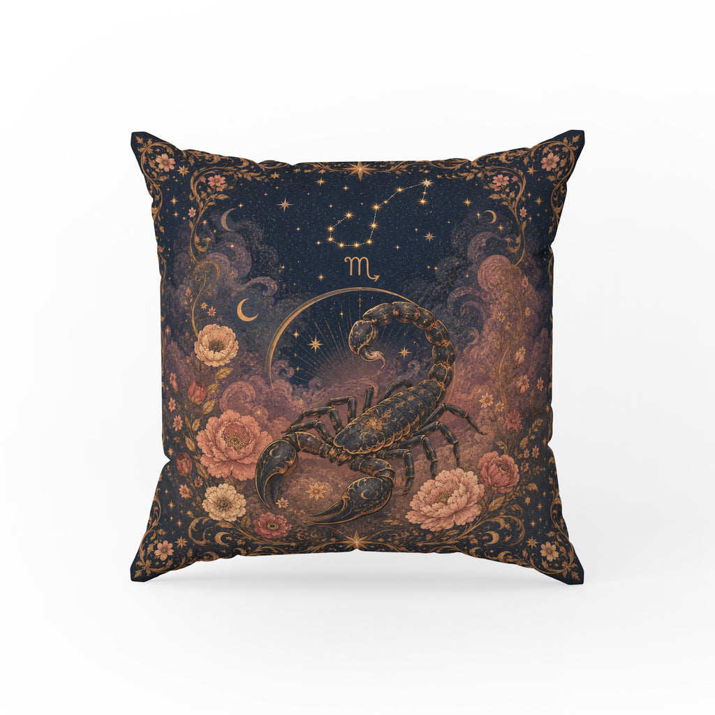 The Starry Scorpion – Scorpio Zodiac Pillow
