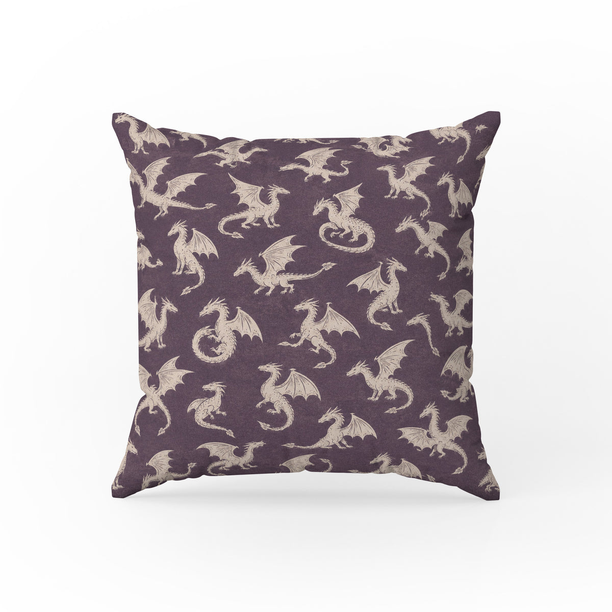 Little Dragons – Plum Fantasy Pillow Main image