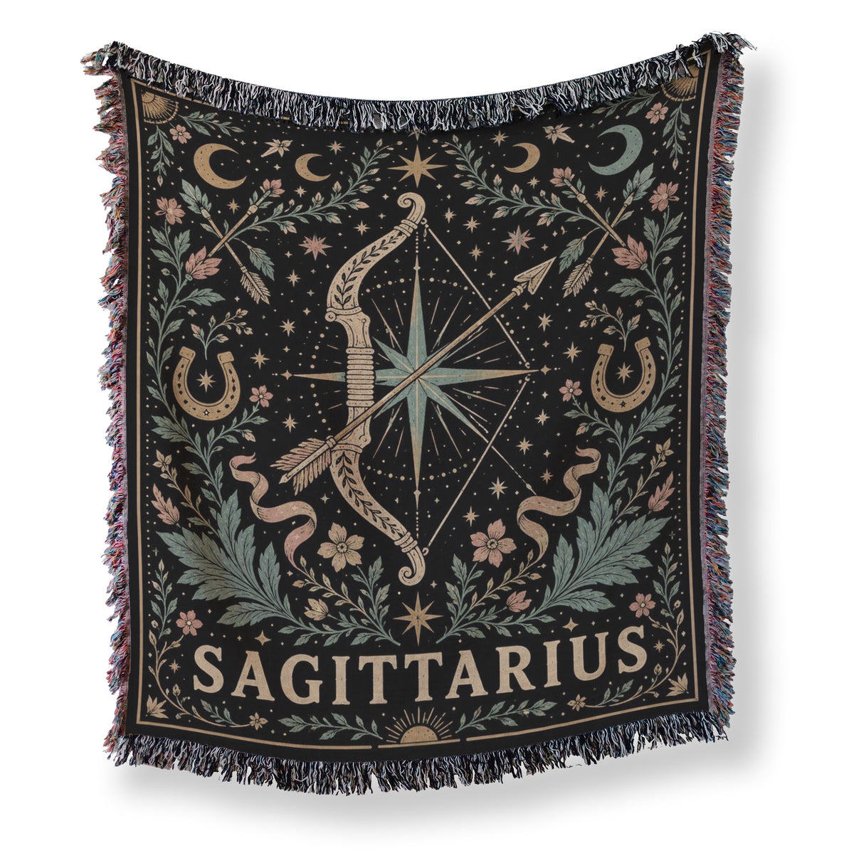 Sagittarius Celestial Archer Zodiac Blanket
