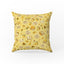 Golden Hour Reader – Yellow Book Lover Pillow