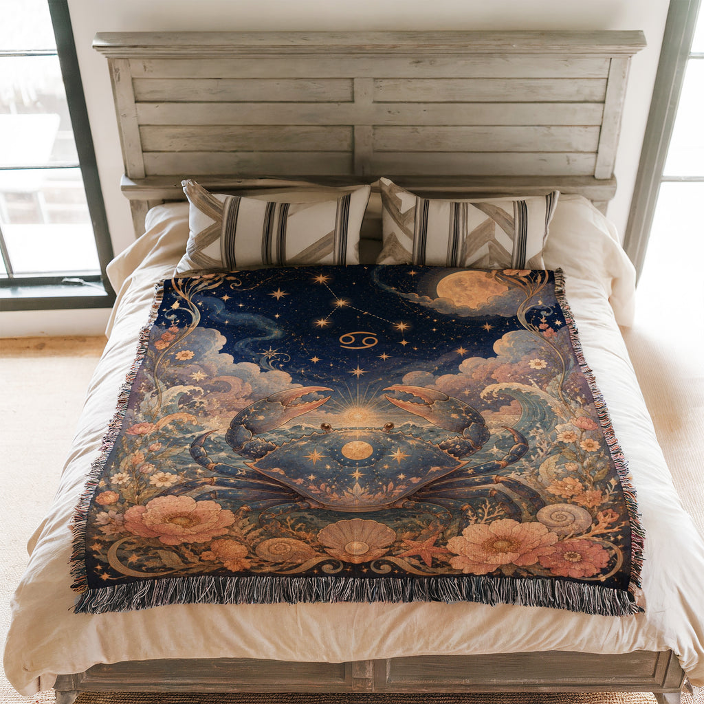 Cancer Moonlit Crab Blanket