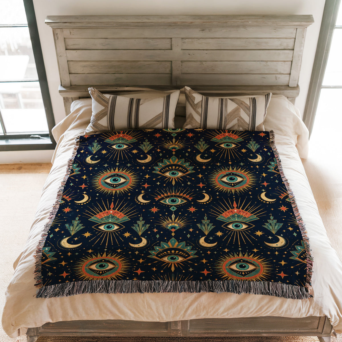 Celestial All-Seeing Eye Blanket