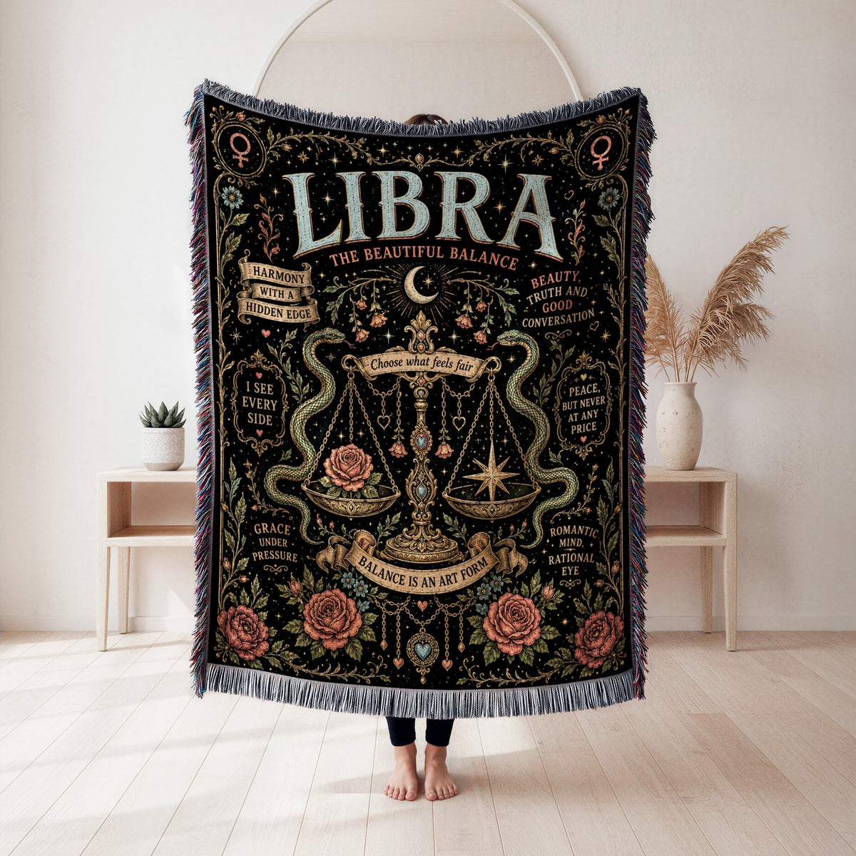 Libra – The Beautiful Balance Zodiac Blanket