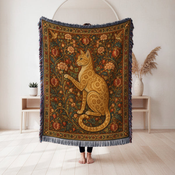The Pomegranate Cat Blanket