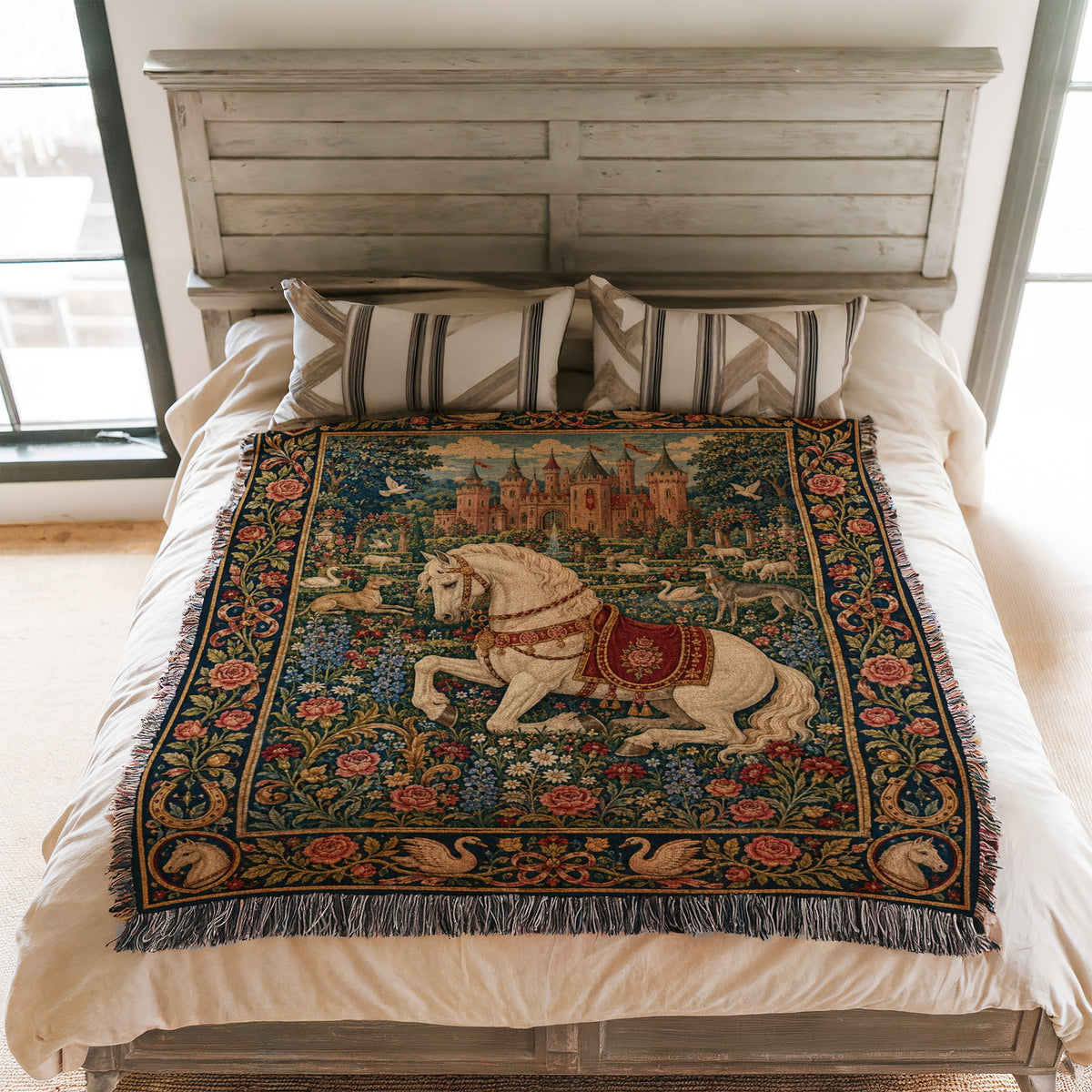 The Rose Court Warhorse Blanket