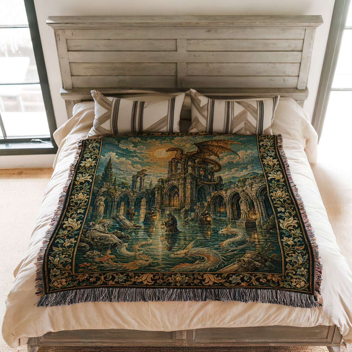 The Dragon of the Drowned Abbey Blanket