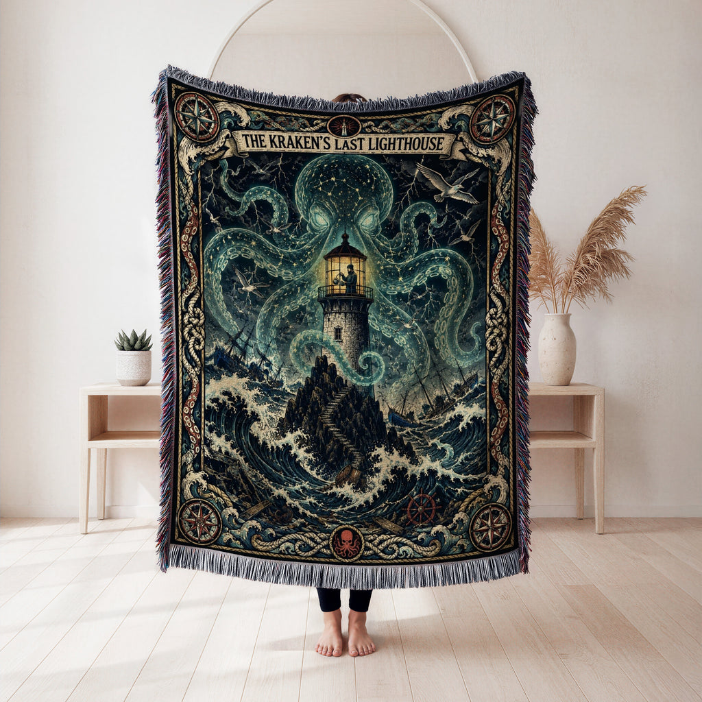 The Kraken's Last Lighthouse Blanket