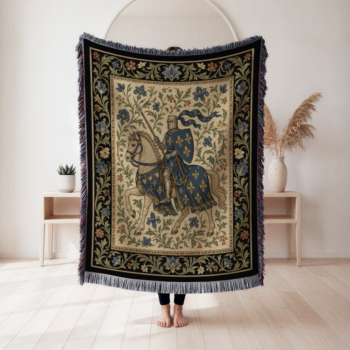 The Fleur-de-Lis Knight Blanket