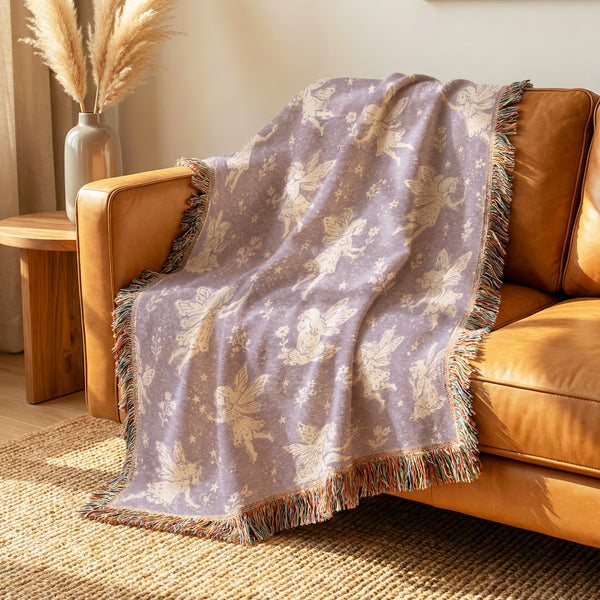 Lavender Fairy Garden Blanket
