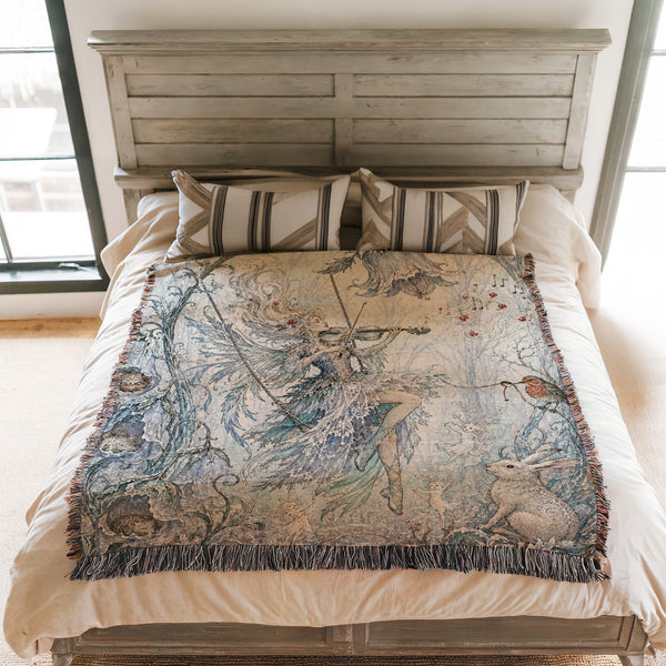 Winter Violin Fairy Blanket