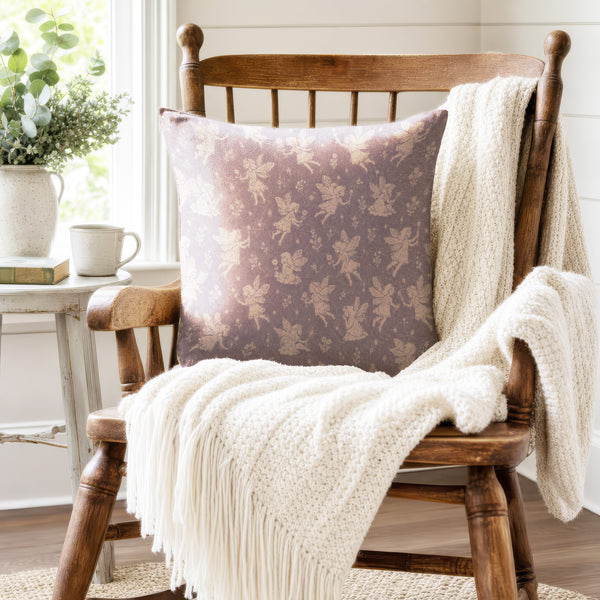 Moonlit Fairies – Lavender Fantasy Pillow