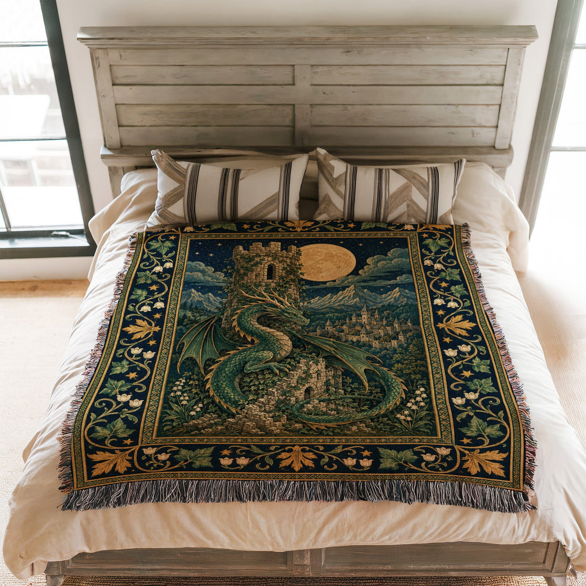 The Moonwatch Tower Dragon Blanket