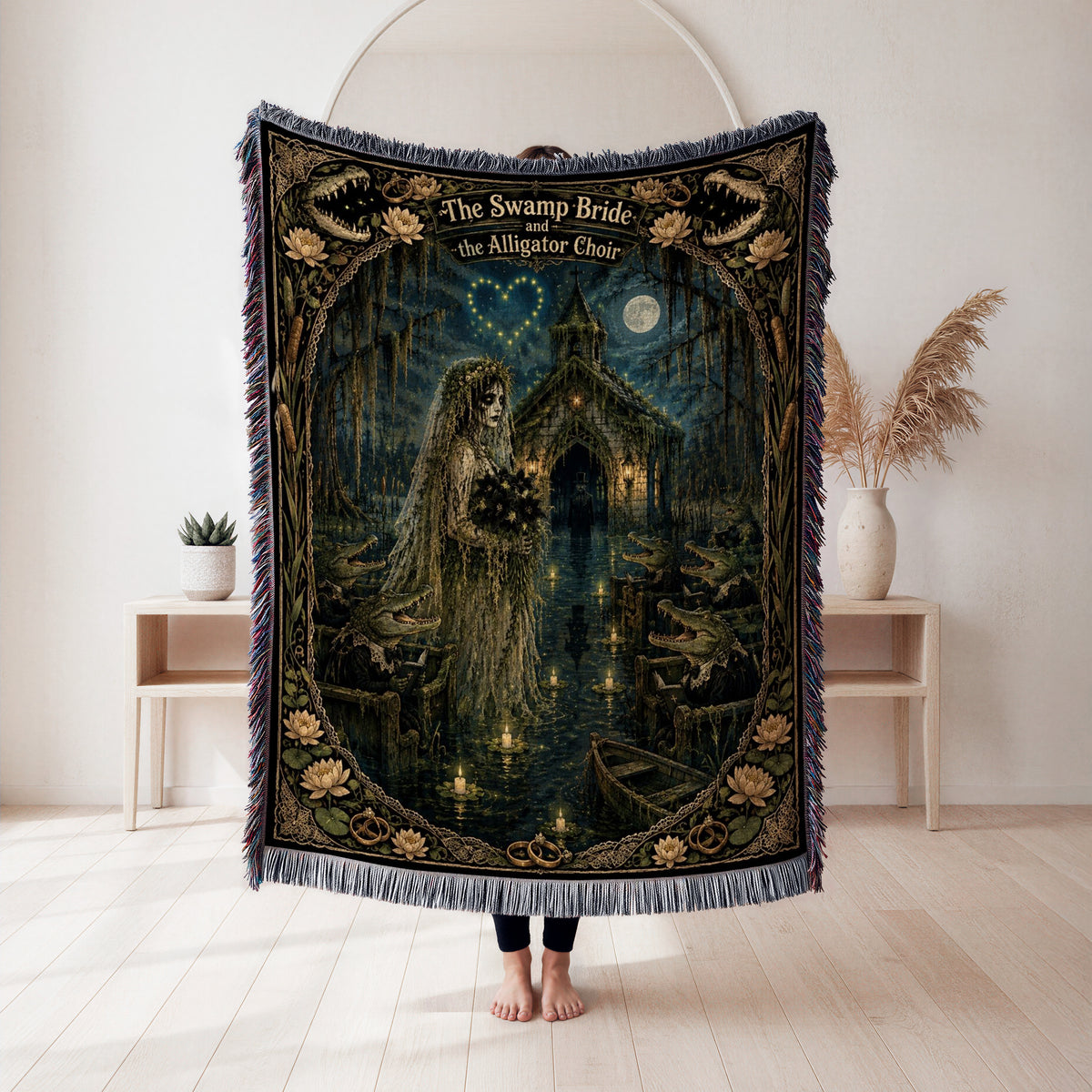 The Swamp Bride & Alligator Choir Blanket