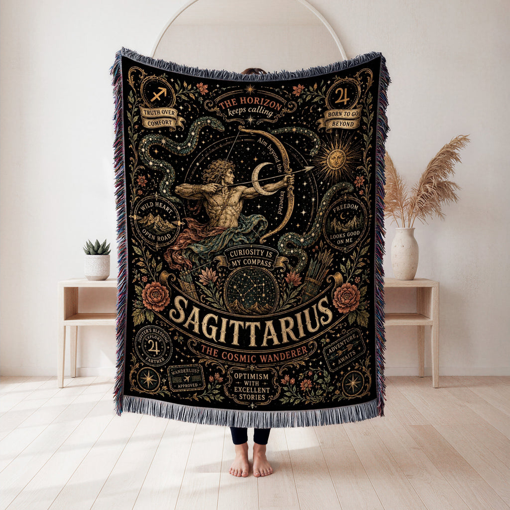 Sagittarius – The Cosmic Wanderer Zodiac Blanket