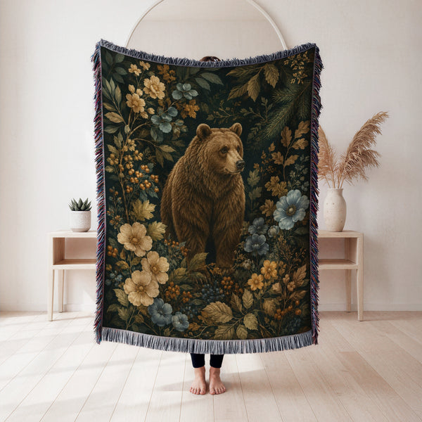 Botanical Forest Bear Blanket
