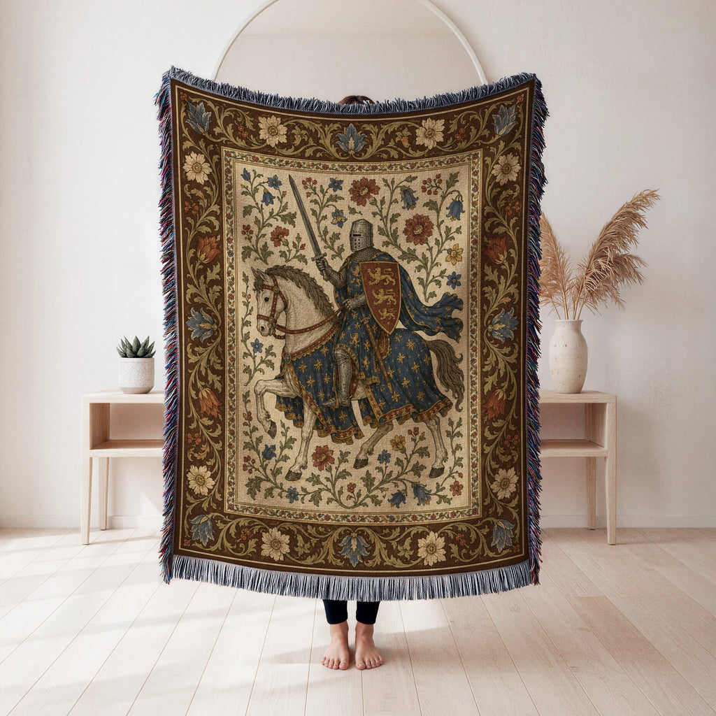 The Three Lions Knight Blanket