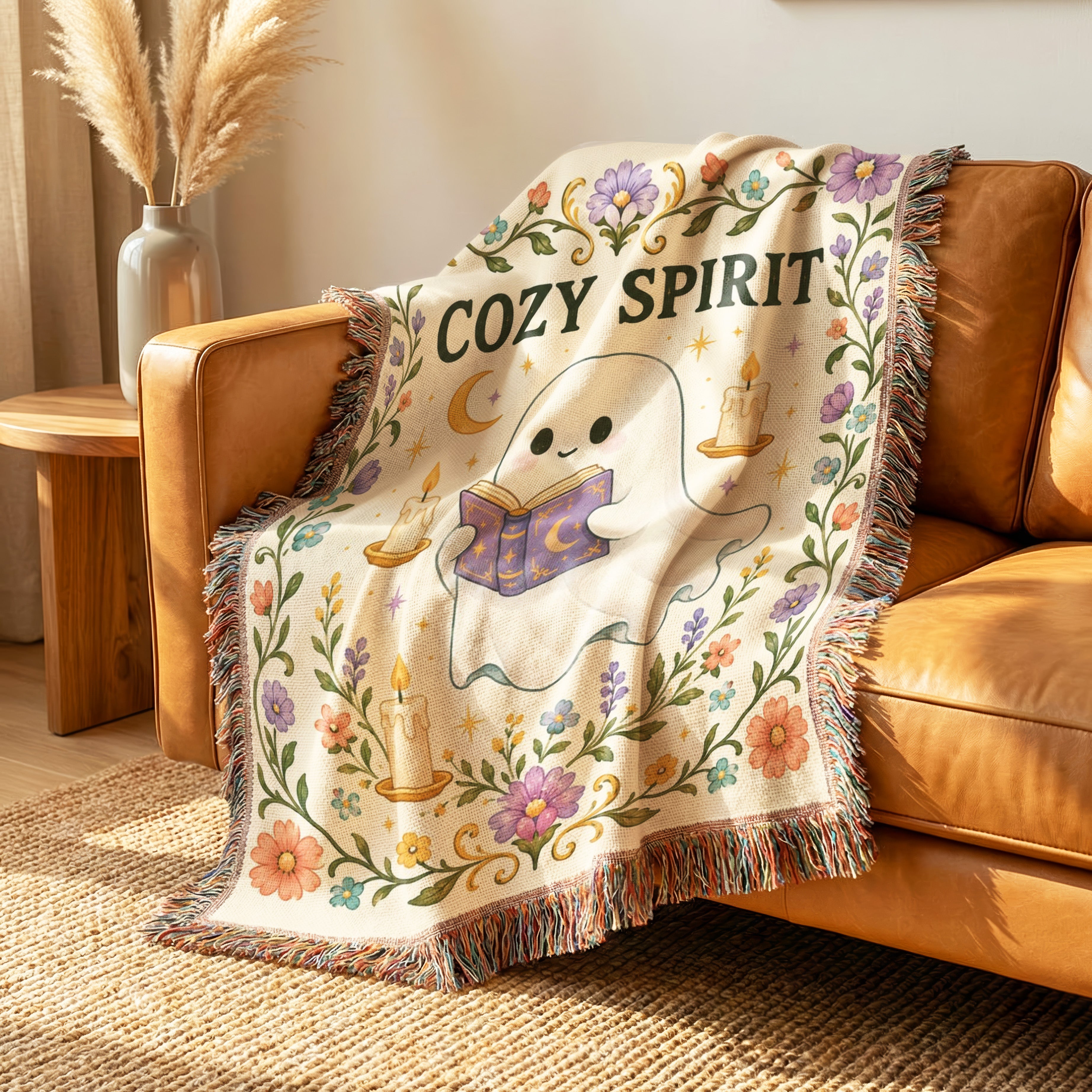 Cozy Spirit Reading Ghost Blanket Secondary image