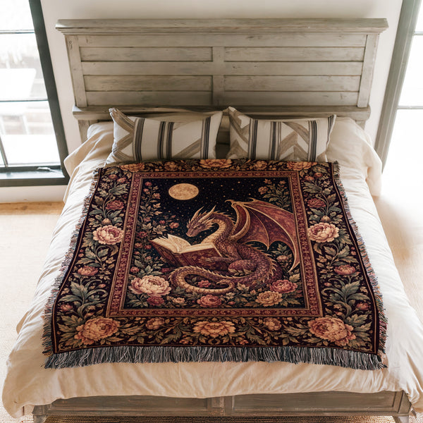 Rose Garden Dragon Reader Blanket