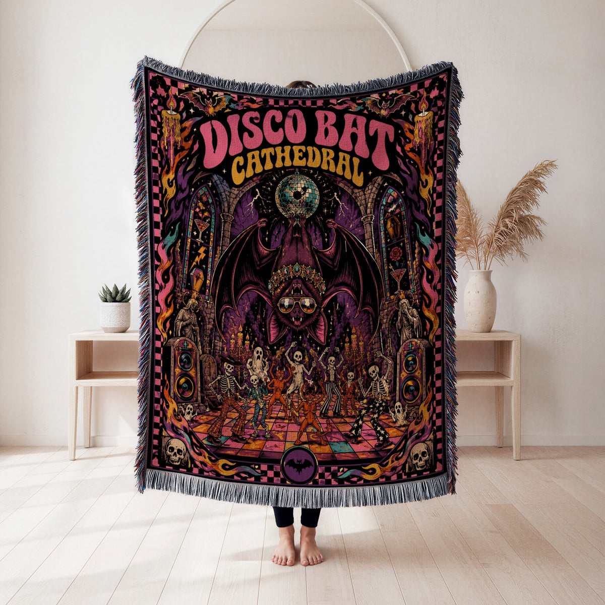 Disco Bat Cathedral Blanket