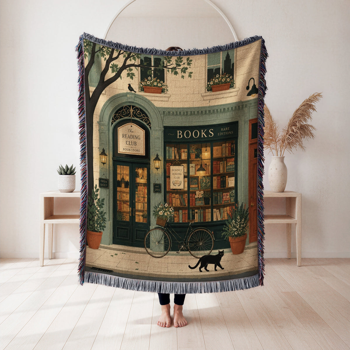 The Reading Club Bookshop Blanket