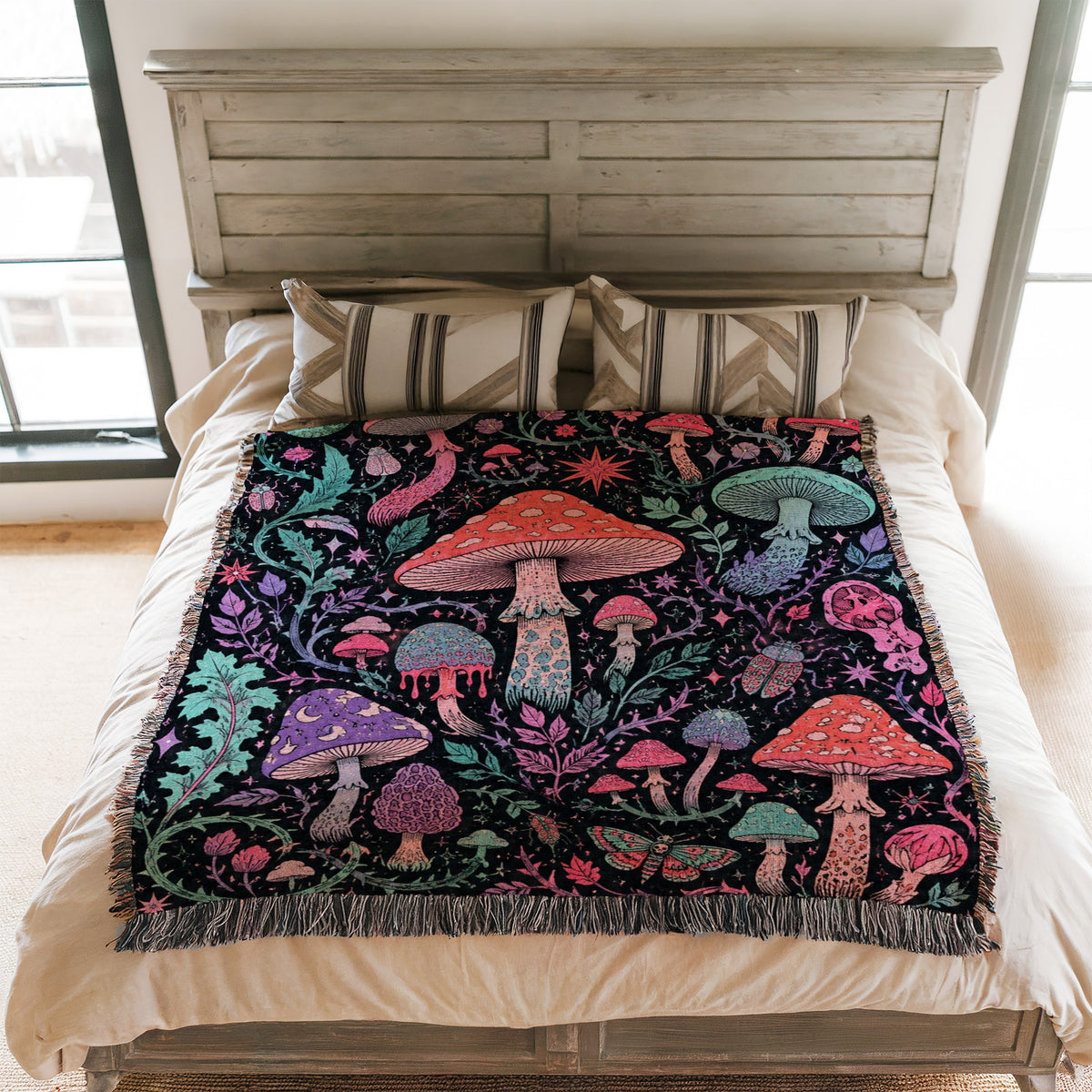 Electric Fairy Mushroom Blanket