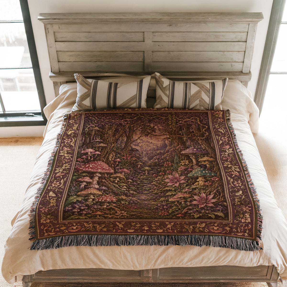 Twilight Mushroom Hollow Blanket