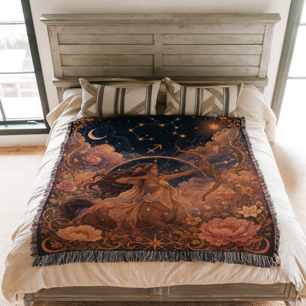 Sagittarius Celestial Archer Blanket