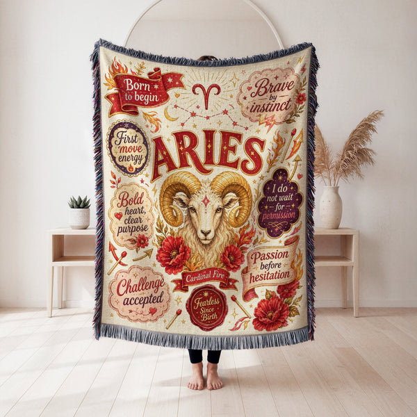Aries – Fearless Flame Zodiac Blanket