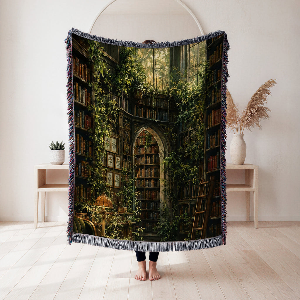 The Overgrown Library Blanket