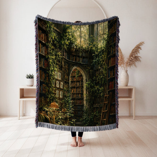 The Overgrown Library Blanket