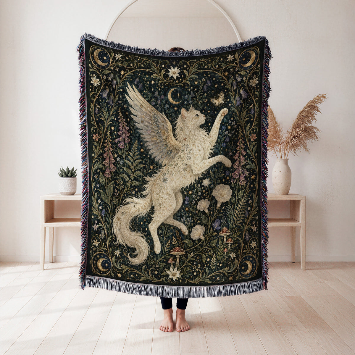 The Moonlit Winged Cat