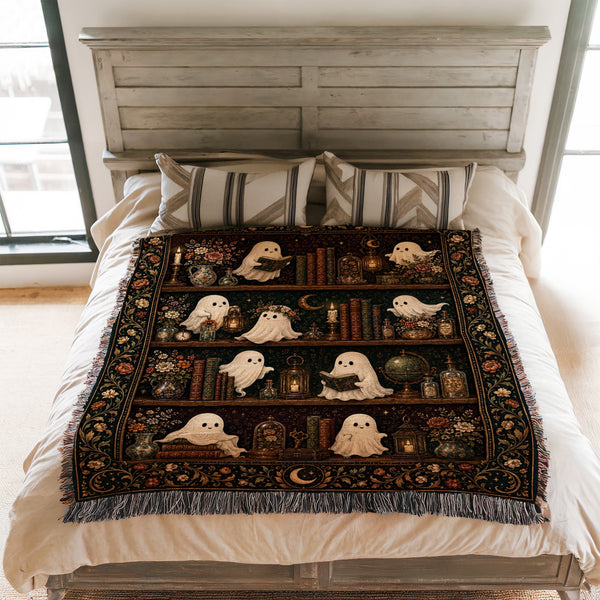 Ghosts of the Haunted Library Blanket