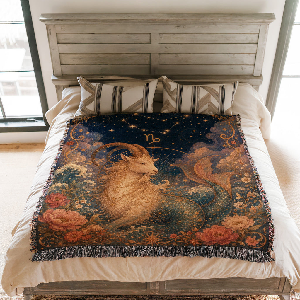 Capricorn Celestial Sea-Goat Blanket