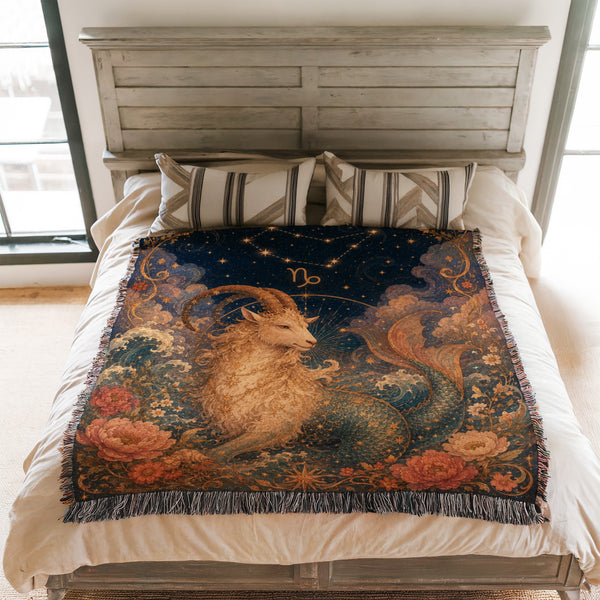 Capricorn Celestial Sea-Goat Blanket