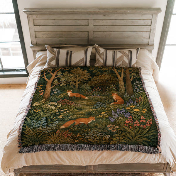 Foxes of the Hidden Grove Blanket