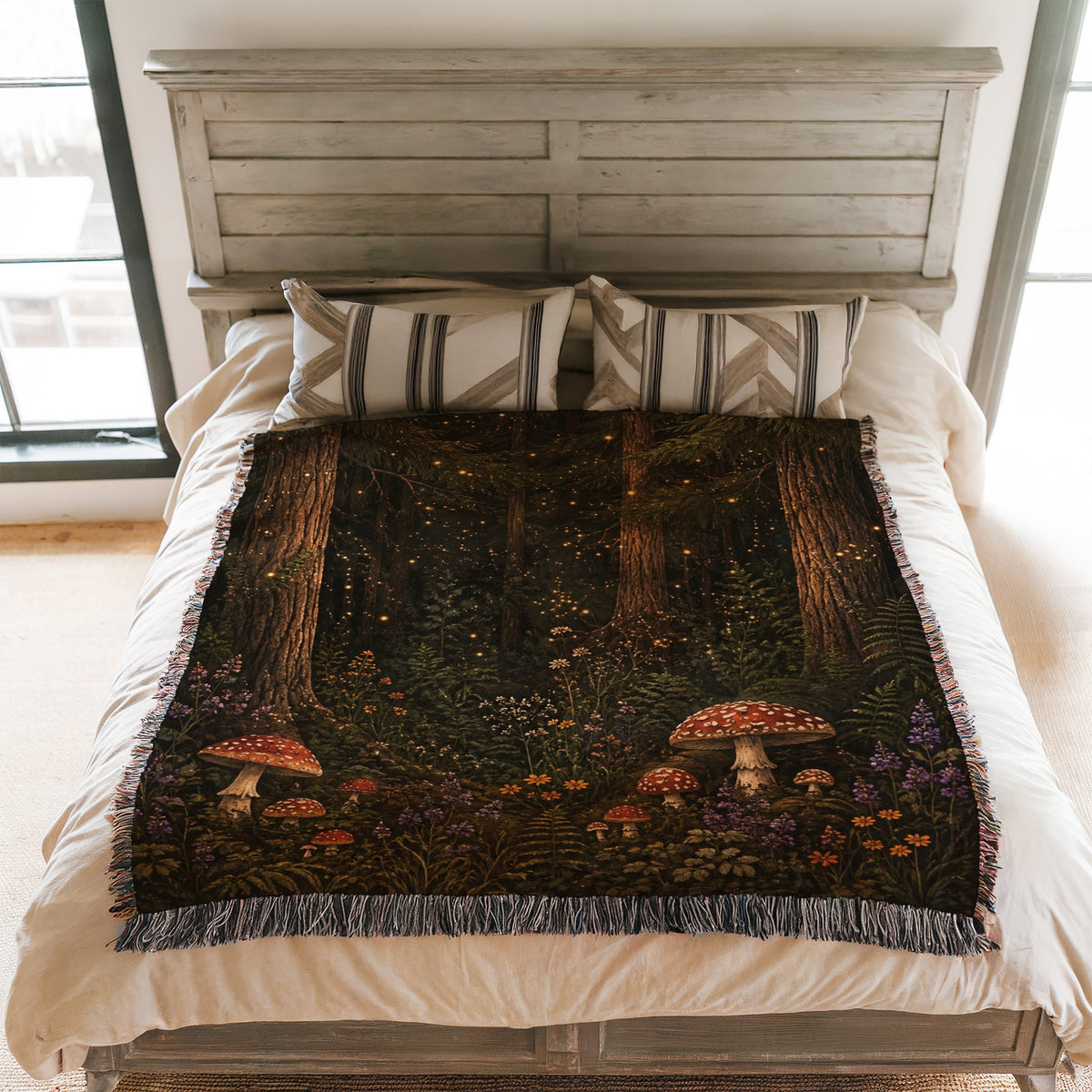 Fireflies & Toadstools Blanket
